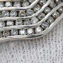ノンブランド NON BRAND ダイヤモンド 1.00ct Vライン ホワイトゴールド K18WG ダイヤモンド リング 指輪 18K 750 WG V字 デザインリング 18号