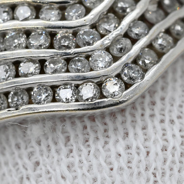 ノンブランド NON BRAND ダイヤモンド 1.00ct Vライン ホワイトゴールド K18WG ダイヤモンド リング 指輪 18K 750 WG V字 デザインリング 18号