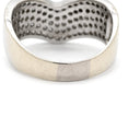 ノンブランド NON BRAND ダイヤモンド 1.00ct Vライン ホワイトゴールド K18WG ダイヤモンド リング 指輪 18K 750 WG V字 デザインリング 18号