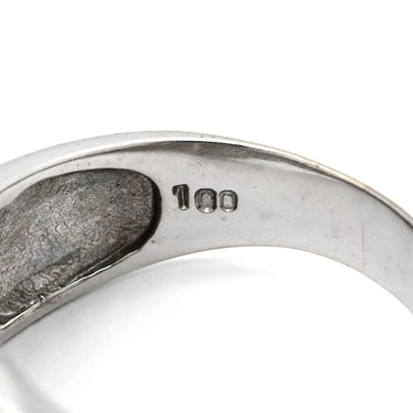 ノンブランド NON BRAND ダイヤモンド 1.00ct Vライン ホワイトゴールド K18WG ダイヤモンド リング 指輪 18K 750 WG V字 デザインリング 18号