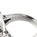 ノンブランド NON BRAND スターサファイア 26.55ct ダイヤ ブルー×プラチナシルバー Pt900 サファイア ダイヤモンド リング 指輪 青 プラチナ900 オーバルカボションカット 14号