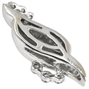 ノンブランド NON BRAND ダイヤモンド 0.46ct デザインネックレストップ ホワイトゴールド K18WG ダイヤモンド ペンダントトップ 750 18K 18金 WG バゲット ラウンドブリリアントカット