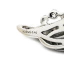 ノンブランド NON BRAND ダイヤモンド 0.46ct デザインネックレストップ ホワイトゴールド K18WG ダイヤモンド ペンダントトップ 750 18K 18金 WG バゲット ラウンドブリリアントカット
