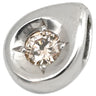 ノンブランド NON BRAND ダイヤモンド 0.10ct プラチナシルバー Pt900 ダイヤモンド ペンダントトップ PT900 1石 ネックレストップ