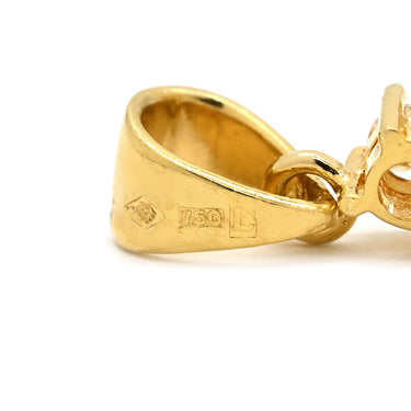 ノンブランド NON BRAND サファイア ダイヤ ブルー×イエローゴールド K18YG サファイア ダイヤモンド ペンダントトップ 青 18K 750 YG ペアシェイプカット ネックレストップ