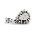 ノンブランド NON BRAND ブルーサファイア 0.73ct ダイヤモンド ブルー×プラチナシルバー Pt900 サファイア ダイヤモンド ペンダントトップ 青 ペアシェイプカット プラチナ