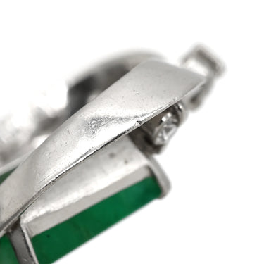 ノンブランド NON BRAND エメラルド 1.36ct ダイヤ グリーン×プラチナシルバー Pt900 ダイヤモンド エメラルド ペンダントトップ 緑 1P 1粒 1石 ネックレストップ プラチナ