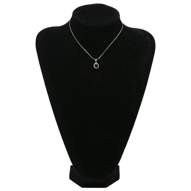 ノンブランド NON BRAND ロードライトガーネット 1.91ct ダイヤモンド レッド×プラチナシルバー Pt900 ロードライトガーネット ダイヤモンド ペンダントトップ プラチナ 1粒 1石 赤 ネックレストップ