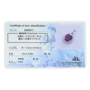 ノンブランド NON BRAND ロードライトガーネット 1.91ct ダイヤモンド レッド×プラチナシルバー Pt900 ロードライトガーネット ダイヤモンド ペンダントトップ プラチナ 1粒 1石 赤 ネックレストップ