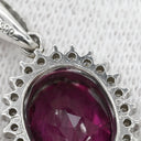 ノンブランド NON BRAND ロードライトガーネット 1.91ct ダイヤモンド レッド×プラチナシルバー Pt900 ロードライトガーネット ダイヤモンド ペンダントトップ プラチナ 1粒 1石 赤 ネックレストップ