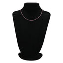 ノンブランド NON BRAND ルビー 13.00ct ダイヤモンド 1.00ct テニスネックレス レッド×ホワイトゴールド K18WG ルビー ダイヤモンド ネックレス 赤 オーバルミックスカット 18K 750 WG
