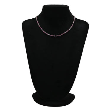 ノンブランド NON BRAND ルビー 13.00ct ダイヤモンド 1.00ct テニスネックレス レッド×ホワイトゴールド K18WG ルビー ダイヤモンド ネックレス 赤 オーバルミックスカット 18K 750 WG