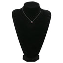 ノンブランド NON BRAND ルビー 0.90ct ダイヤモンド ペンダント ホワイトゴールド Pt900 ルビー ダイヤモンド PT850(チェーン) ネックレス 赤 レッド 1石 1粒 オーバルミックスカット プラチナ