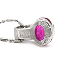 ノンブランド NON BRAND ルビー 0.90ct ダイヤモンド ペンダント ホワイトゴールド Pt900 ルビー ダイヤモンド PT850(チェーン) ネックレス 赤 レッド 1石 1粒 オーバルミックスカット プラチナ