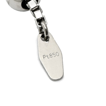 ノンブランド NON BRAND ダイヤモンド ペンダント プラチナシルバー Pt900 ダイヤモンド PT850(チェーン) ネックレス ラウンドプレート プラチナ900 PT850チェーン