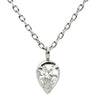 ノンブランド NON BRAND ダイヤモンド 0.32ct ペンダント プラチナシルバー Pt850 ダイヤモンド ネックレス 1粒 1石 プラチナ850 ペアシェイプ
