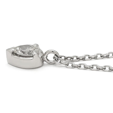 ノンブランド NON BRAND ダイヤモンド 0.32ct ペンダント プラチナシルバー Pt850 ダイヤモンド ネックレス 1粒 1石 プラチナ850 ペアシェイプ