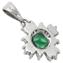 ノンブランド NON BRAND エメラルド 0.55ct ダイヤ グリーン×プラチナシルバー Pt900 ダイヤモンド エメラルド ペンダントトップ 緑 1P 1粒 1石 ネックレストップ プラチナ