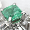 ノンブランド NON BRAND エメラルド 0.55ct ダイヤ グリーン×プラチナシルバー Pt900 ダイヤモンド エメラルド ペンダントトップ 緑 1P 1粒 1石 ネックレストップ プラチナ