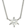 ノンブランド NON BRAND ダイヤモンド 0.504ct ペンダント プラチナシルバー Pt900 ダイヤモンド PT850(チェーン) ネックレス 1粒 1石 プラチナ900 PT850チェーン