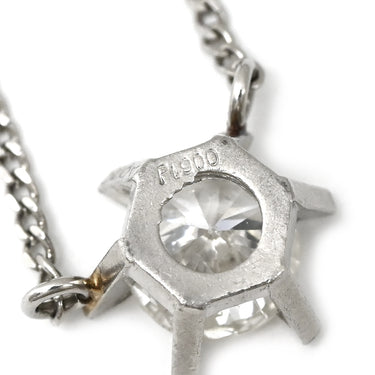 ノンブランド NON BRAND ダイヤモンド 0.504ct ペンダント プラチナシルバー Pt900 ダイヤモンド PT850(チェーン) ネックレス 1粒 1石 プラチナ900 PT850チェーン