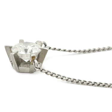 ノンブランド NON BRAND ダイヤモンド 0.504ct ペンダント プラチナシルバー Pt900 ダイヤモンド PT850(チェーン) ネックレス 1粒 1石 プラチナ900 PT850チェーン