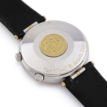 腕時計 ヴァンクリーフアーペル Van Cleef & Arpels スポーツ1 メメント 423.003 手巻き メンズ アラーム ホワイト ローマン デイト