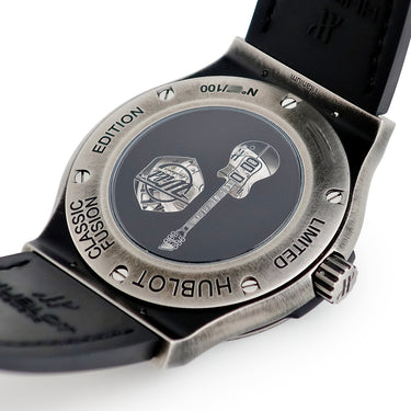 腕時計 ウブロ HUBLOT クラシック フュージョン チタニウム ワイルドカスタムズ 511.NX.1110.VR.PIC19 自動巻き メンズ 黒 限定