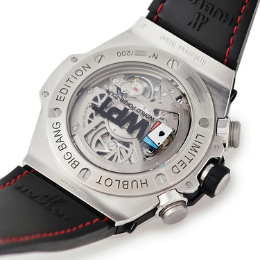 腕時計 ウブロ HUBLOT ビッグバン ウニコ ワールドポーカーツアー スチール 411.SX.1170.LR.WPT15 自動巻き メンズ スケルトン 限定