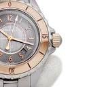 腕時計 シャネル CHANEL J12 クロマティック H4197 クオーツ レディース K18PG×チタンセラミック コンビ デイト 逆回転防止ベゼル