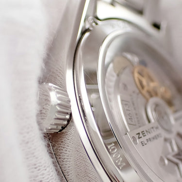 腕時計 ゼニス ZENITH エルプリメロ シノプシス 03.2170.4613/02.M2170 自動巻き メンズ OH済 オープンハート シルバー