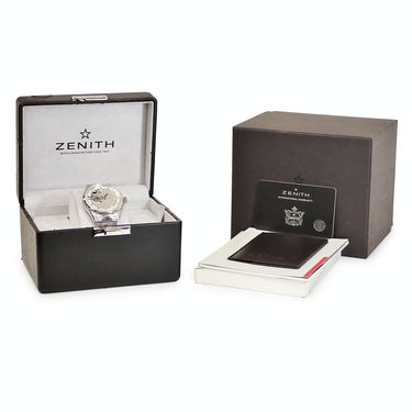 腕時計 ゼニス ZENITH エルプリメロ シノプシス 03.2170.4613/02.M2170 自動巻き メンズ OH済 オープンハート シルバー