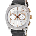 腕時計 ショーメ CHAUMET ダンディ XL クロノグラフ W11790-30V 自動巻き メンズ OH済 K18PG×SS コンビ シルバー スモールセコンド