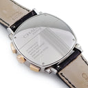 腕時計 ショーメ CHAUMET ダンディ XL クロノグラフ W11790-30V 自動巻き メンズ OH済 K18PG×SS コンビ シルバー スモールセコンド