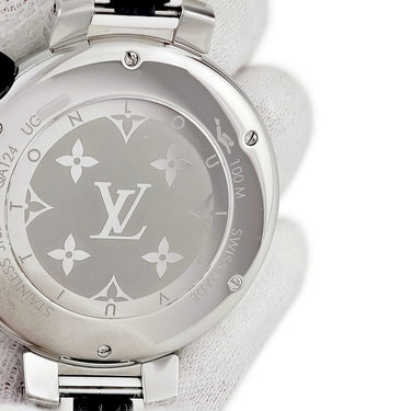 腕時計 ルイヴィトン LOUIS VUITTON タンブール ストリート ダイバー パシフィックホワイト QA124Z クオーツ メンズ スモールセコンド