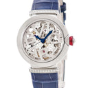 腕時計 ブルガリ BVLGARI ルチェア スケルトン LUP33SKSDL 103518 自動巻き レディース 純正ダイヤ 雪の結晶 青針 日本限定