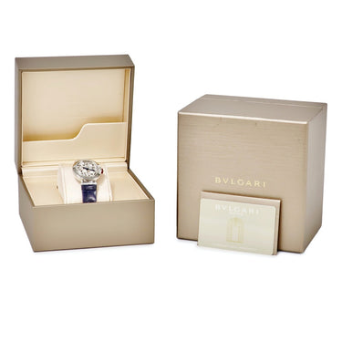 腕時計 ブルガリ BVLGARI ルチェア スケルトン LUP33SKSDL 103518 自動巻き レディース 純正ダイヤ 雪の結晶 青針 日本限定