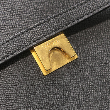 セリーヌ Celine ベルトバッグ ミニ ブラック レザー 2WAYバッグ ゴールド金具 ハンドバッグ ショルダーバッグ 黒