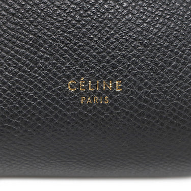 セリーヌ Celine ベルトバッグ ミニ ブラック レザー 2WAYバッグ ゴールド金具 ハンドバッグ ショルダーバッグ 黒