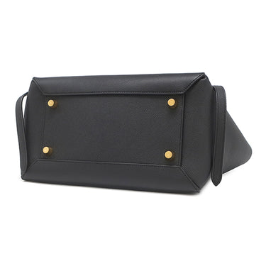 セリーヌ Celine ベルトバッグ ミニ ブラック レザー 2WAYバッグ ゴールド金具 ハンドバッグ ショルダーバッグ 黒