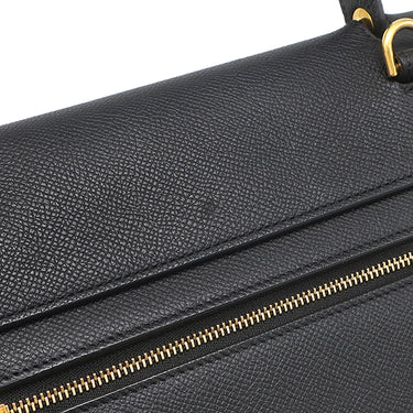 セリーヌ Celine ベルトバッグ ミニ ブラック レザー 2WAYバッグ ゴールド金具 ハンドバッグ ショルダーバッグ 黒