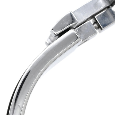 エルメス HERMES クリックH PM ブラック×シルバー GP エナメル ブレスレット シルバー金具 Hブレス クリッククラック