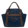 エルメス HERMES サックドパンサージュ グルーム ネイビー×オレンジ キャンバス トワルシェブロン 2WAYバッグ シルバー金具 紺 バイカラー ショルダー トート