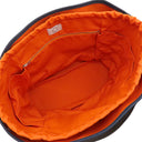エルメス HERMES サックドパンサージュ グルーム ネイビー×オレンジ キャンバス トワルシェブロン 2WAYバッグ シルバー金具 紺 バイカラー ショルダー トート