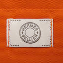 エルメス HERMES サックドパンサージュ グルーム ネイビー×オレンジ キャンバス トワルシェブロン 2WAYバッグ シルバー金具 紺 バイカラー ショルダー トート