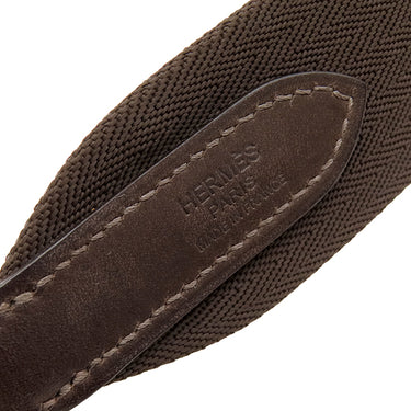 エルメス HERMES サックドパンサージュ グルーム ネイビー×オレンジ キャンバス トワルシェブロン 2WAYバッグ シルバー金具 紺 バイカラー ショルダー トート