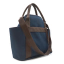 エルメス HERMES サックドパンサージュ グルーム ネイビー×オレンジ キャンバス トワルシェブロン 2WAYバッグ シルバー金具 紺 バイカラー ショルダー トート