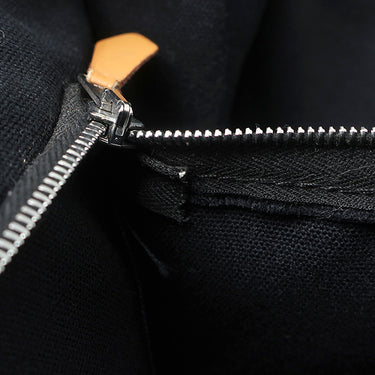 エルメス HERMES フールトゥ MM ブラック キャンバス トートバッグ シルバー金具 黒 グレー A4 ハンドバッグ トート
