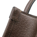 グッチ GUCCI ミニトート 699406 ベージュXブラウン レザー ジャンボGGキャンバス 2WAYバッグ ゴールド金具 茶 シェリーラインストラップ