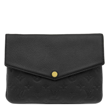 ルイヴィトン LOUIS VUITTON トワイス M50258 ノワール モノグラムアンプラント ショルダーバッグ ゴールド金具 黒